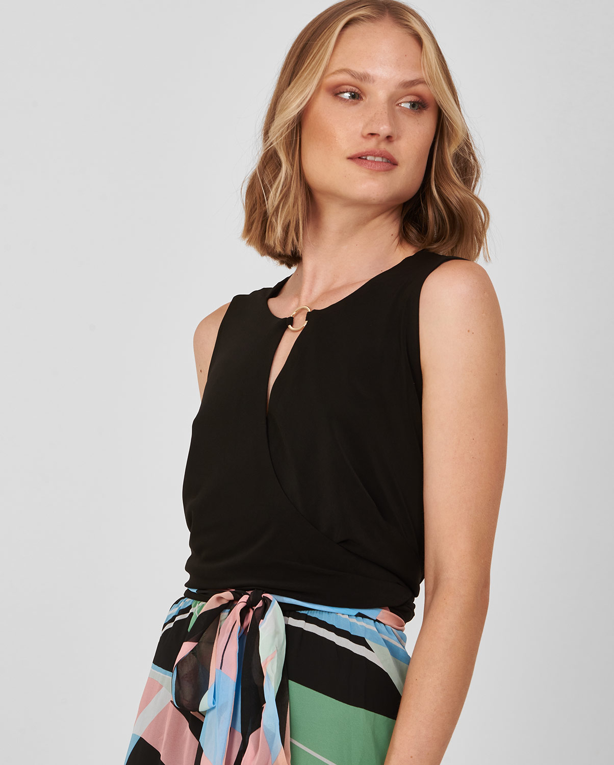 Donna Vita PLUS SIZE-Φoρεμα με αφηρημένο τύπωμα