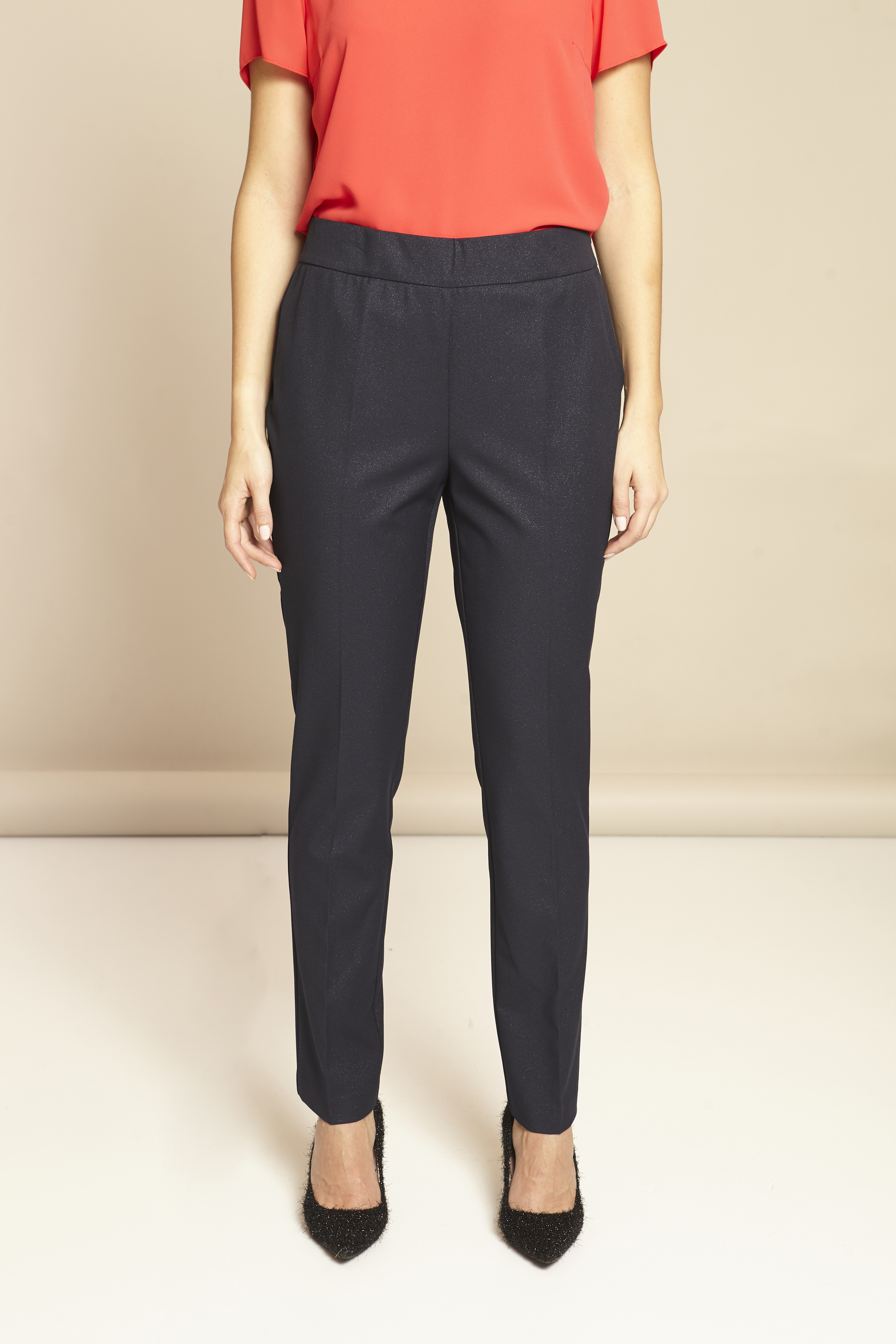 PLUS SIZE- Metallic style παντελόνι φωτογραφία