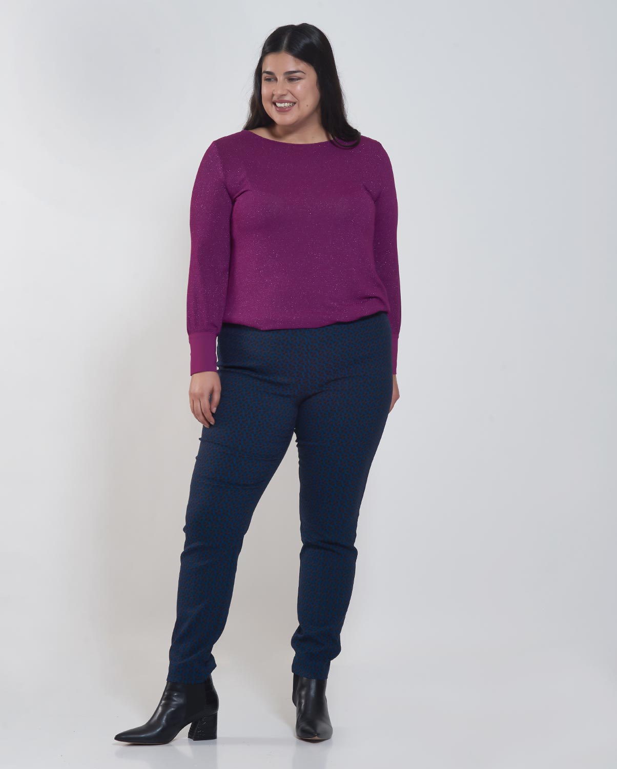 Donna Vita PLUS SIZE-Retro printed παντελόνι