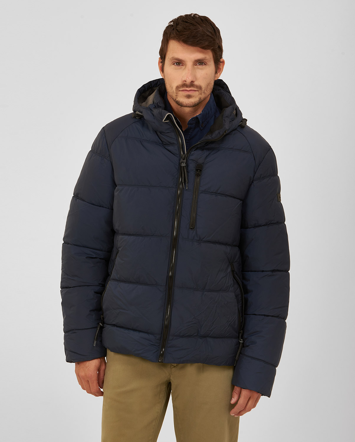 Puffer Jacket Modern Fit σε Mπλε Σκούρο