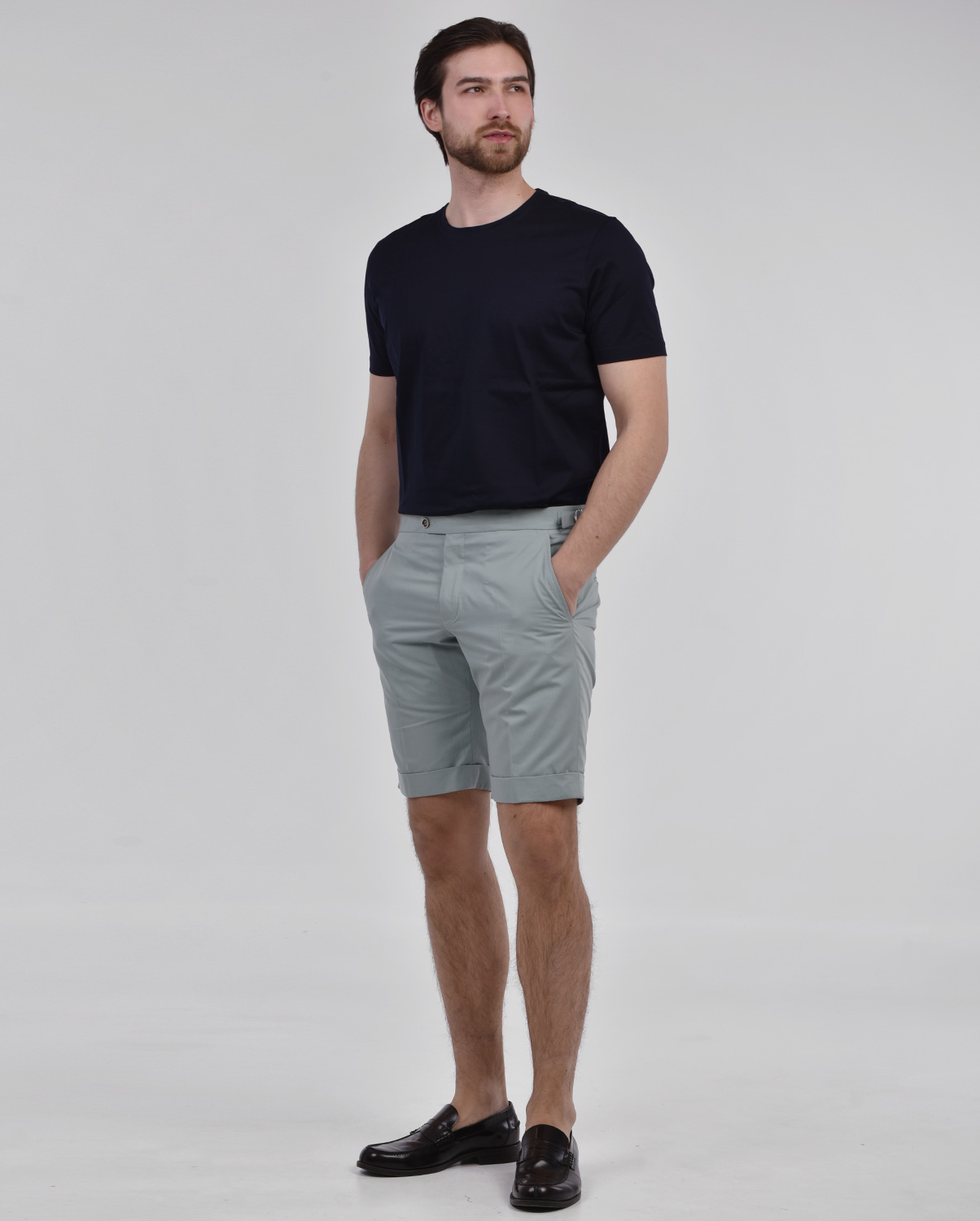 HD x Vardas Βαμβακερή βερμούδα slim fit φωτογραφία