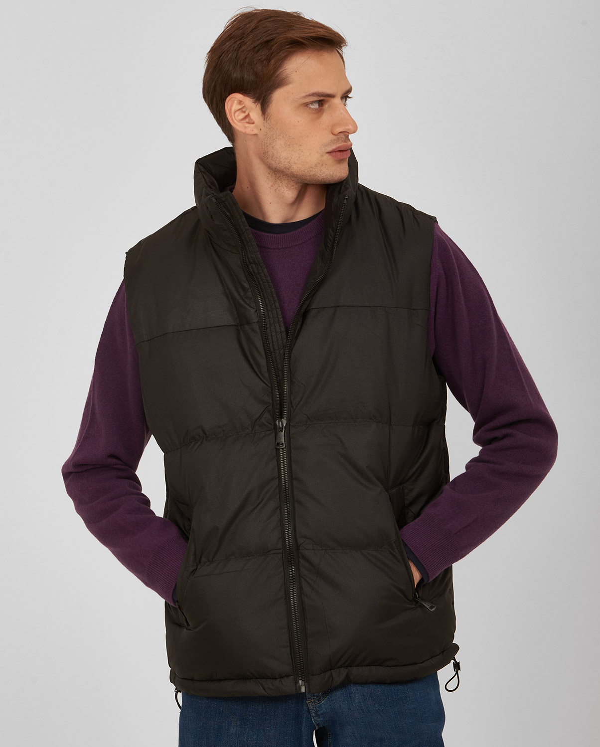 Puffer Γιλέκο Μodern Fit σε Μαύρο