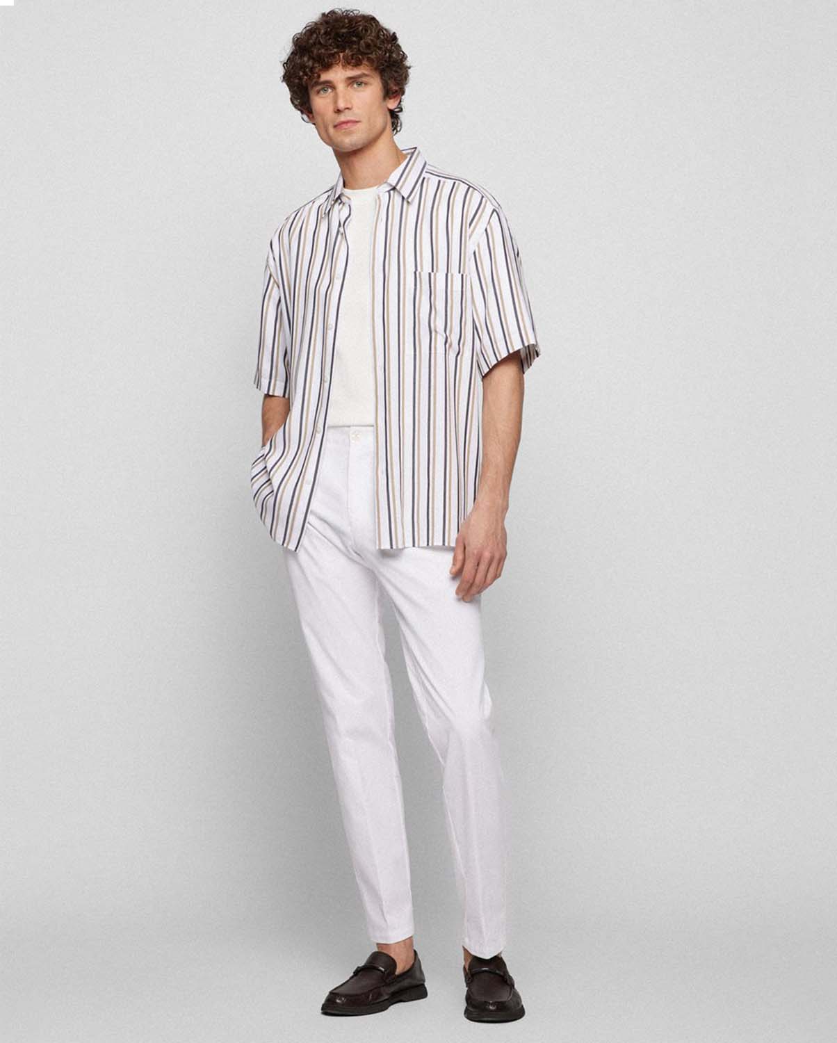 Boss Chinos παντελόνι slim fit φωτογραφία