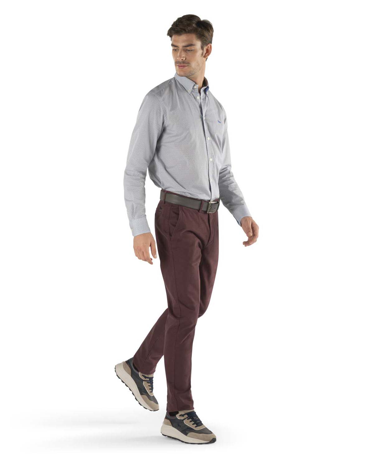 HARMONT & BLAINE Παντελόνι Chinos Μodern Fit σε Μπορντώ φωτογραφία