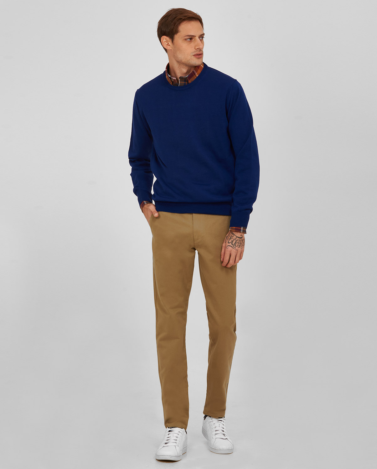 Παντελόνι Chinos Slim Fit σε Μπεζ Σκούρο φωτογραφία