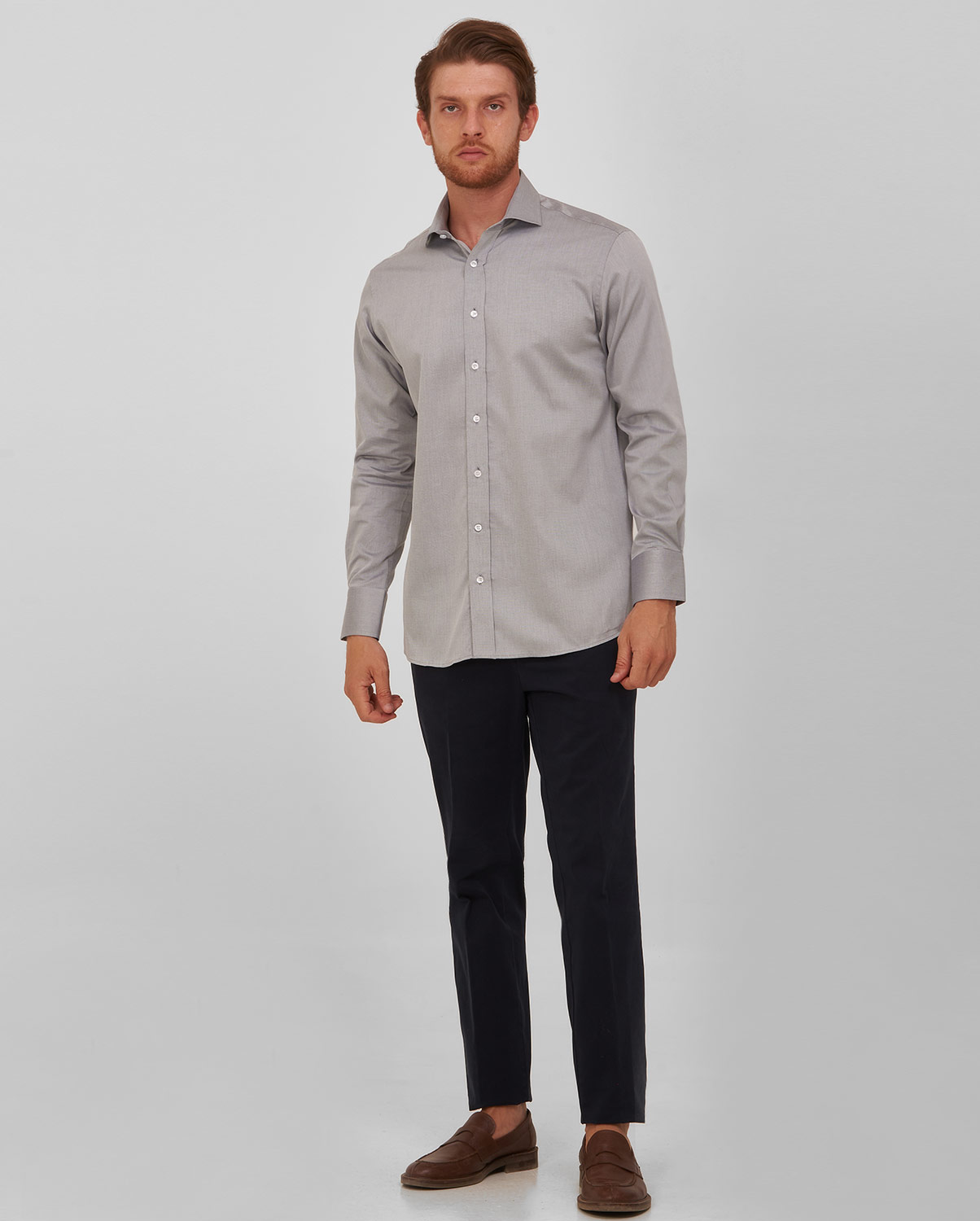 Πουκάμισο με μικροσχέδιο modern fit φωτογραφία