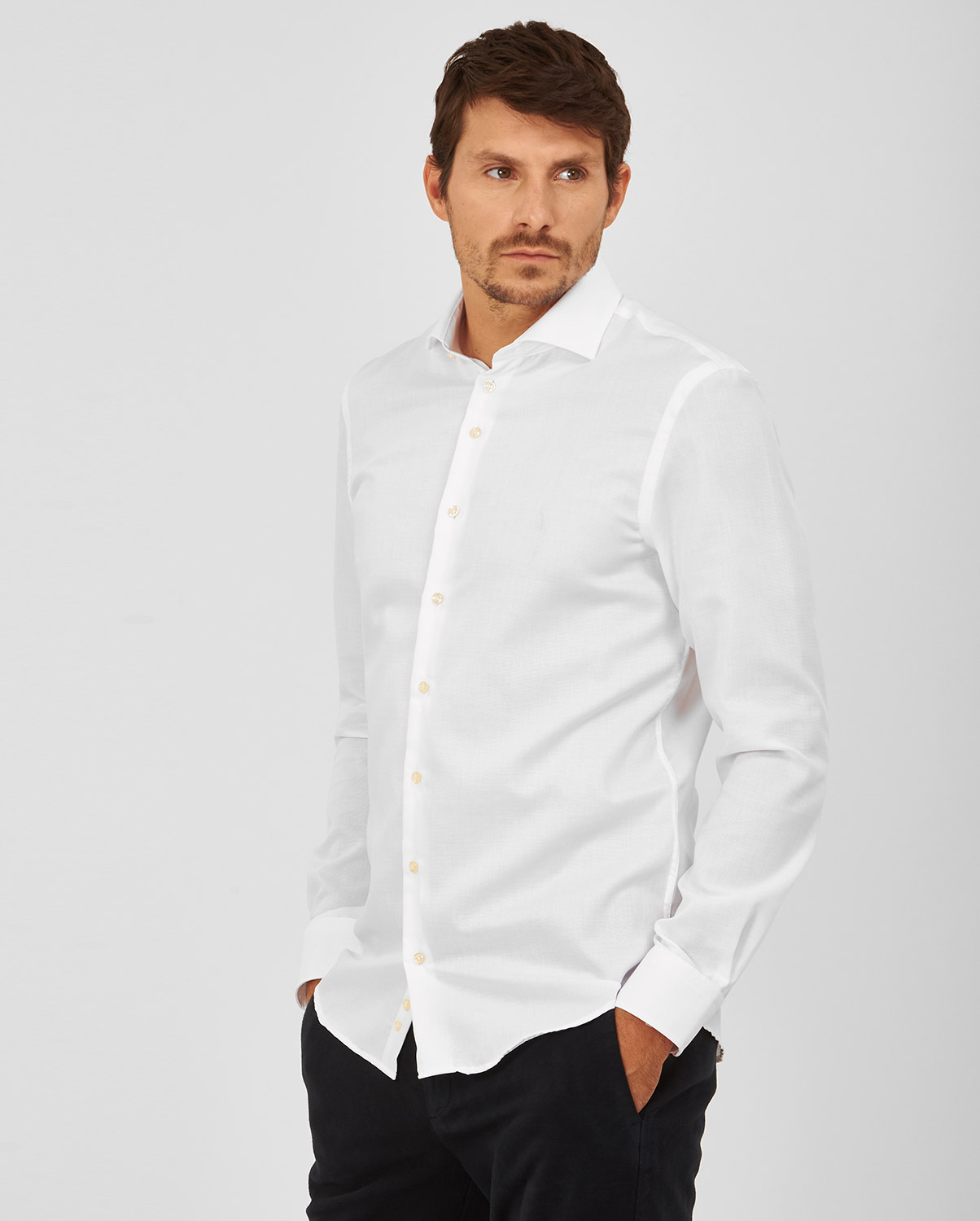 Kaiserhoff Πoυκάμισο Modern Fit Λευκό