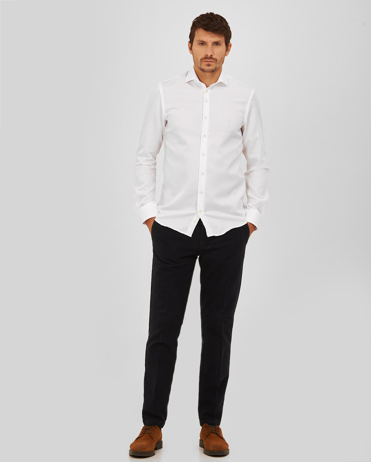 Πoυκάμισο Modern Fit Λευκό φωτογραφία