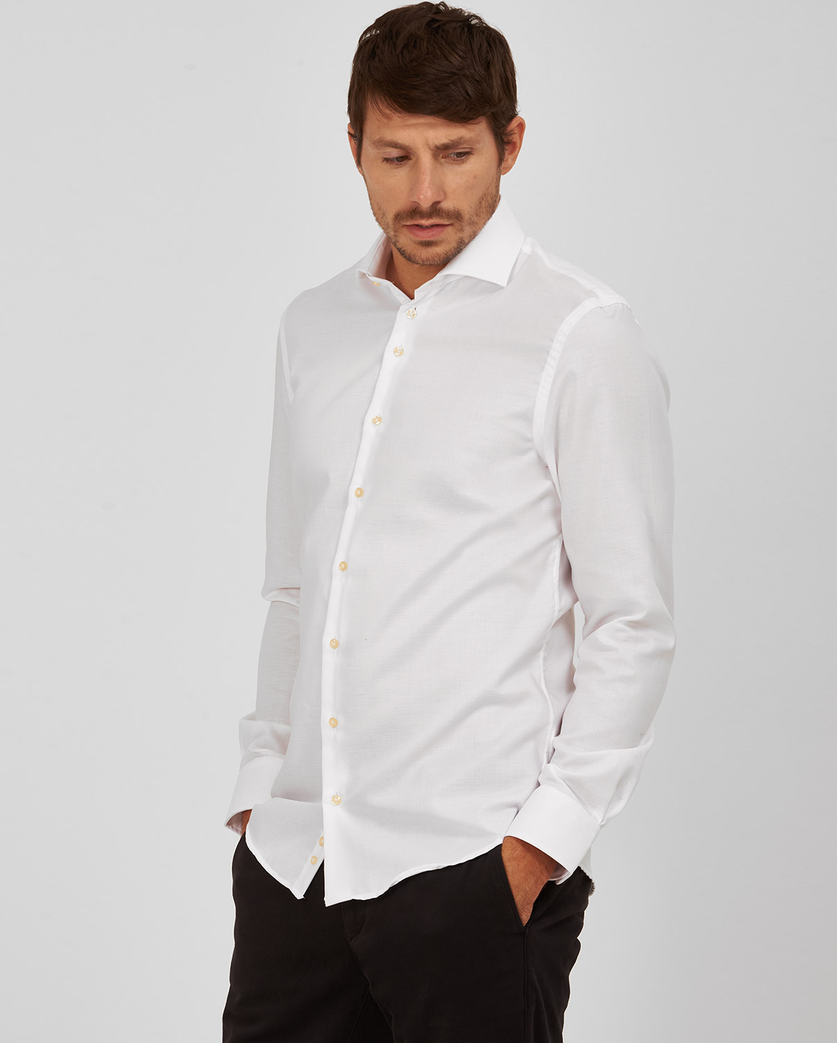 Kaiserhoff Πoυκάμισο Modern Fit Λευκό