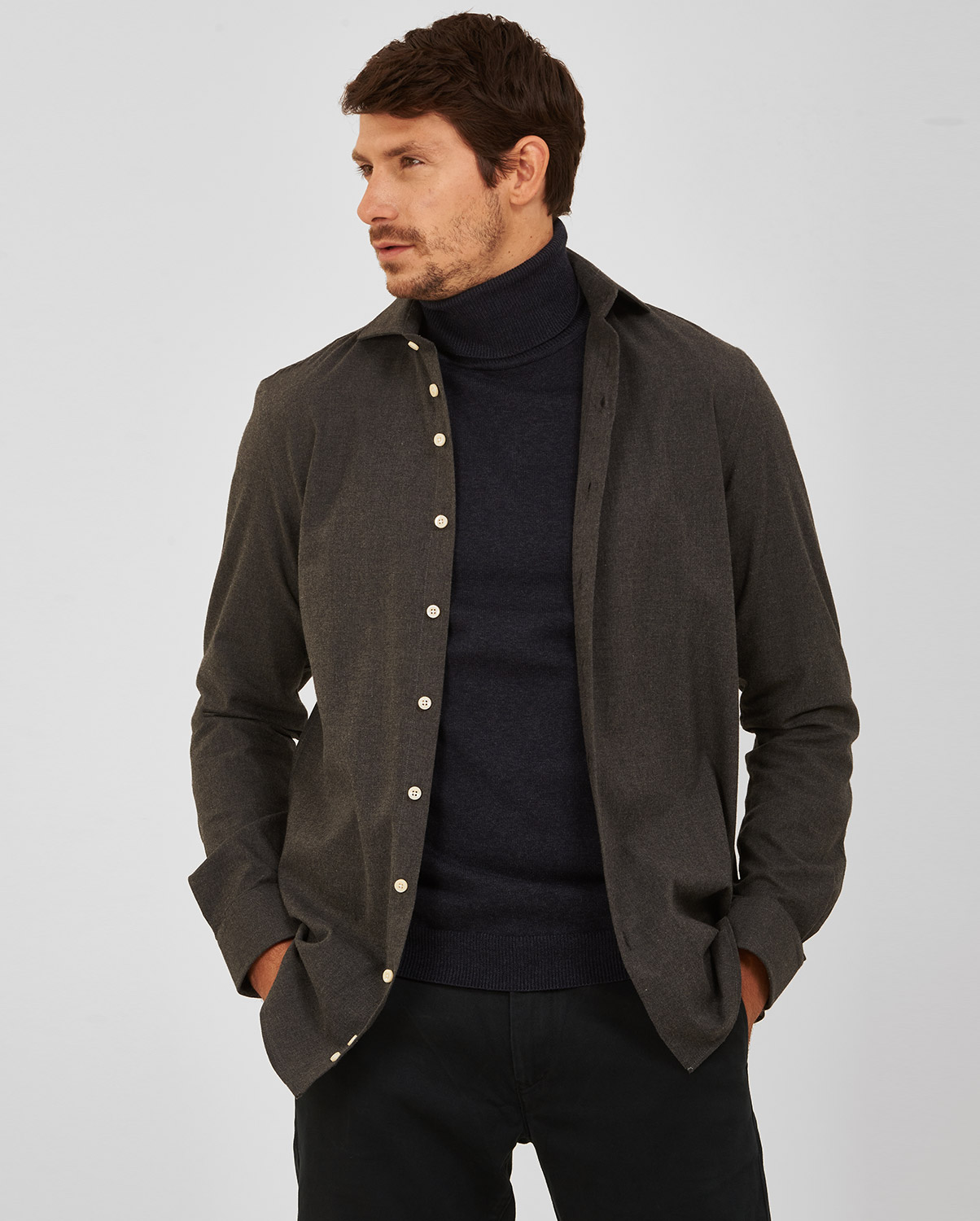 Kaiserhoff Πoυκάμισο Modern Fit Γκρι
