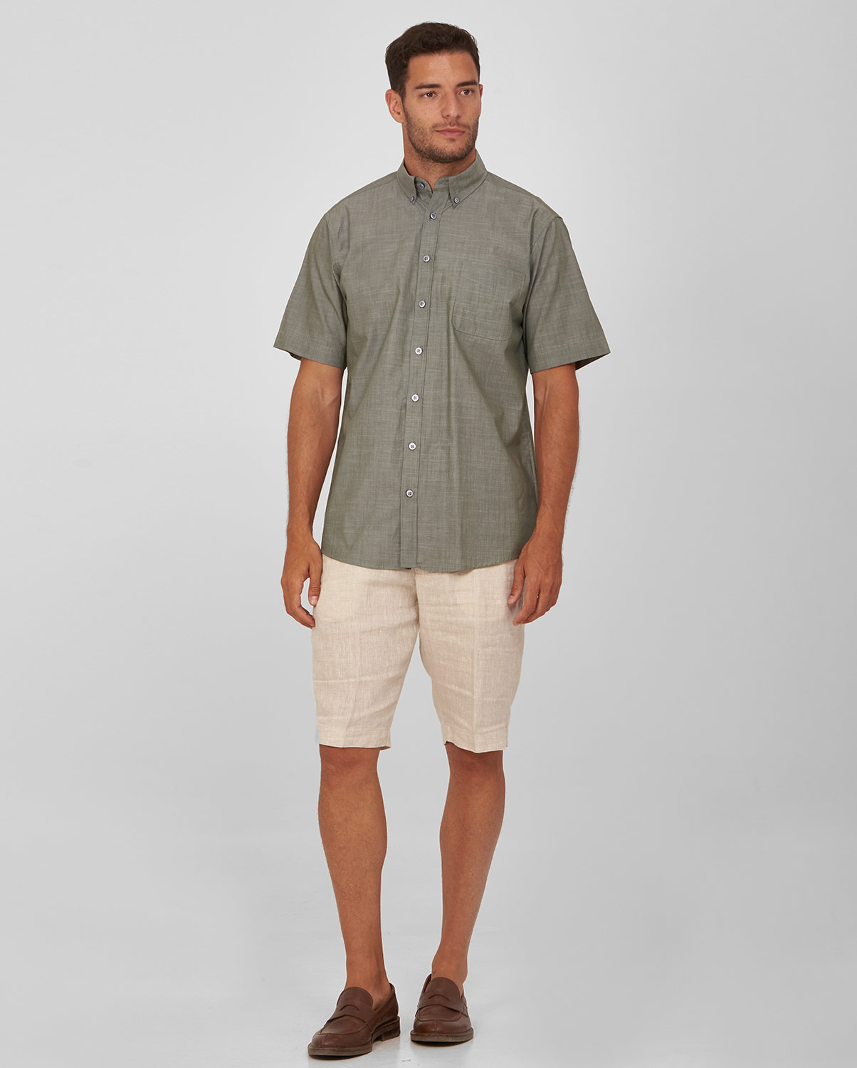 Πουκάμισο κοντομάνικο modern fit φωτογραφία