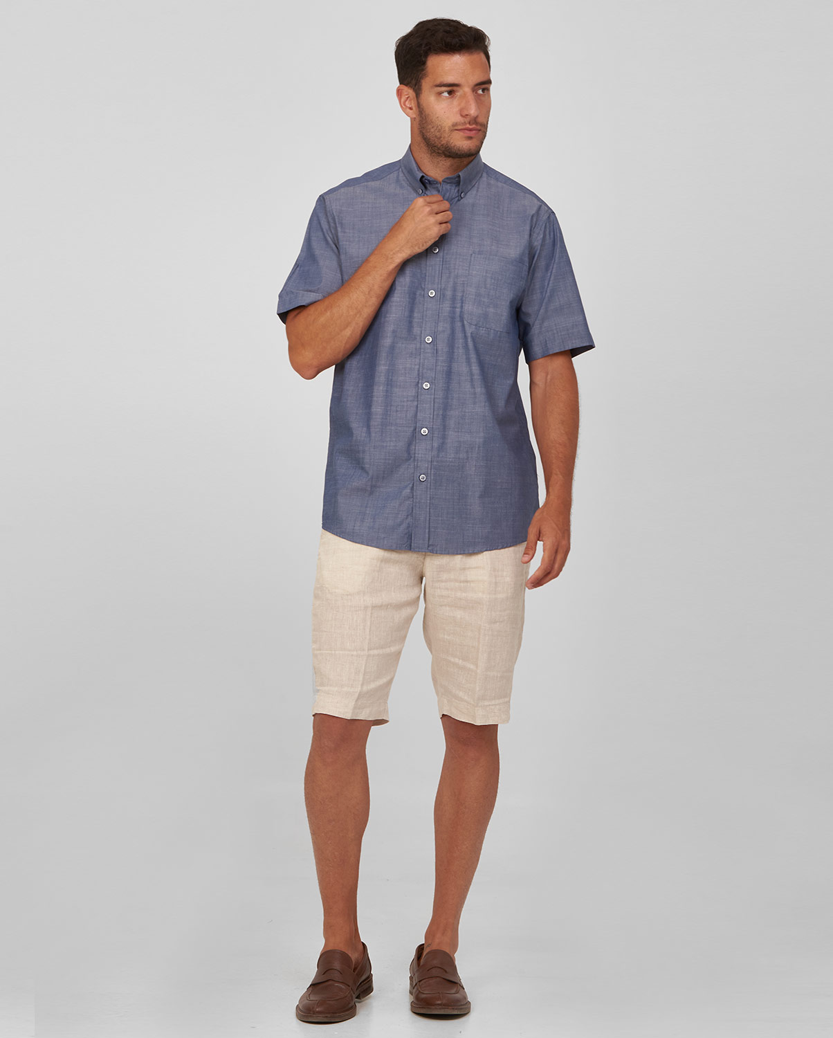 Denim πουκάμισο modern fit φωτογραφία