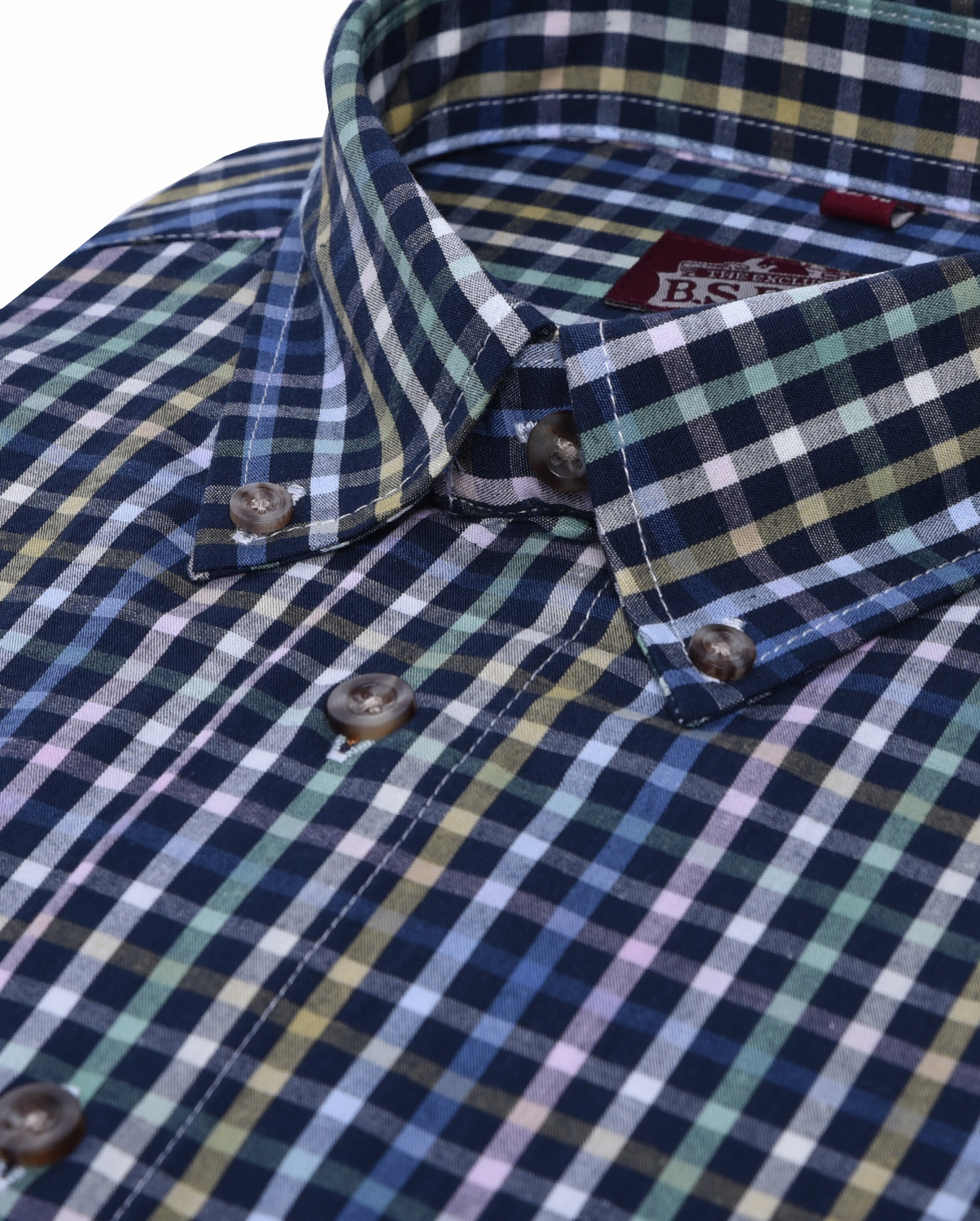 Πουκάμισο καρό κοντομάνικο modern fit φωτογραφία