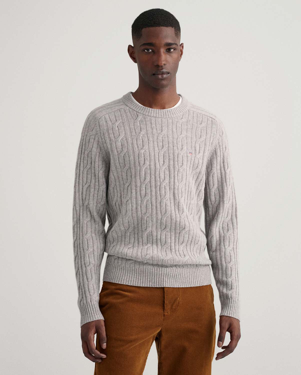 Gant Gant Πουλόβερ Modern Fit σε Γκρι
