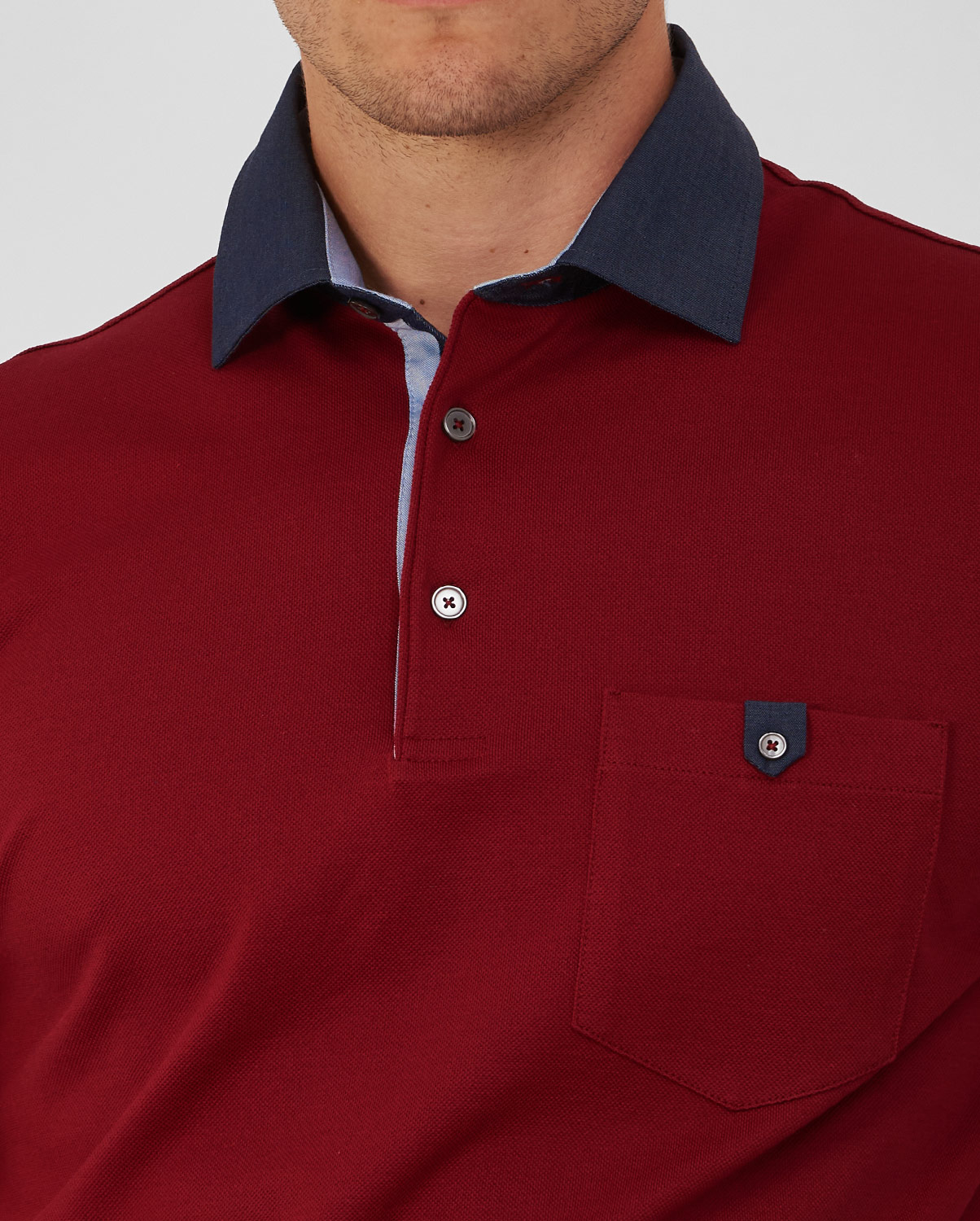 Πόλο πικέ μπλούζα modern fit φωτογραφία