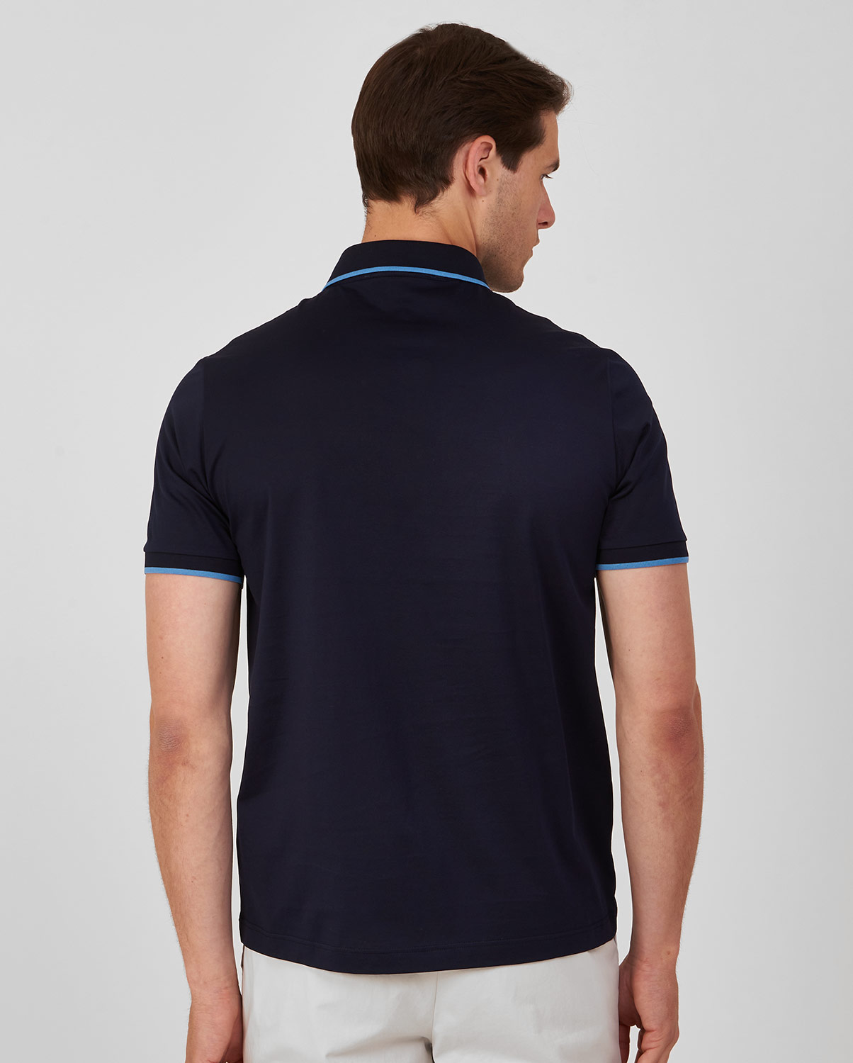 Πόλο πικέ μπλούζα modern fit φωτογραφία