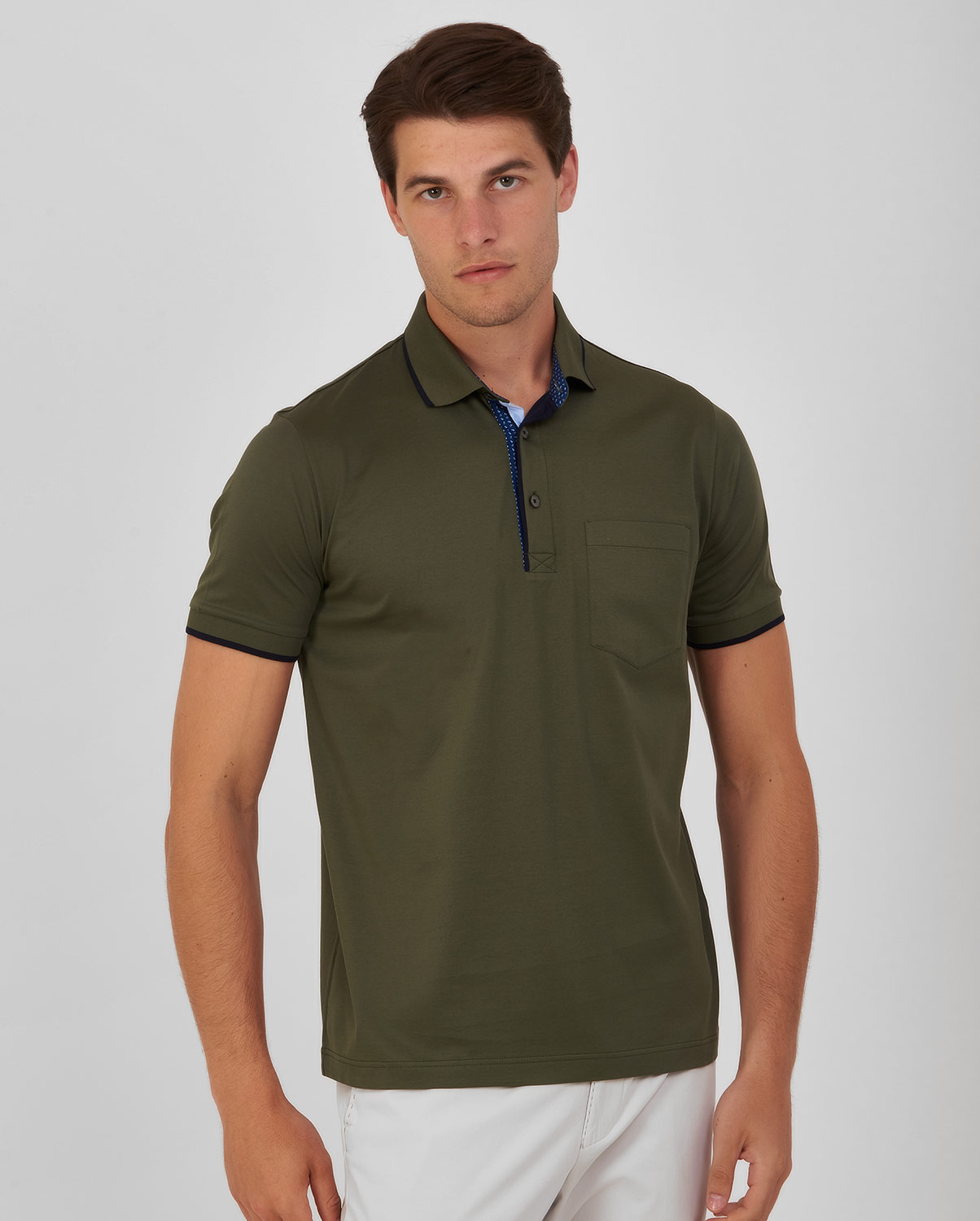 Πόλο πικέ μπλούζα modern fit