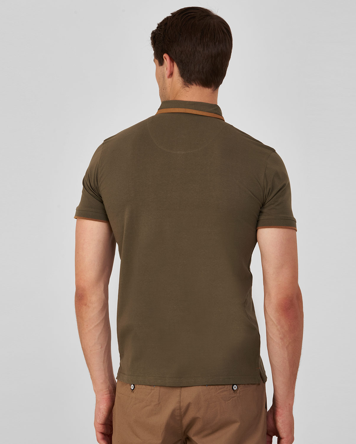Πόλο μπλούζα slim fit φωτογραφία