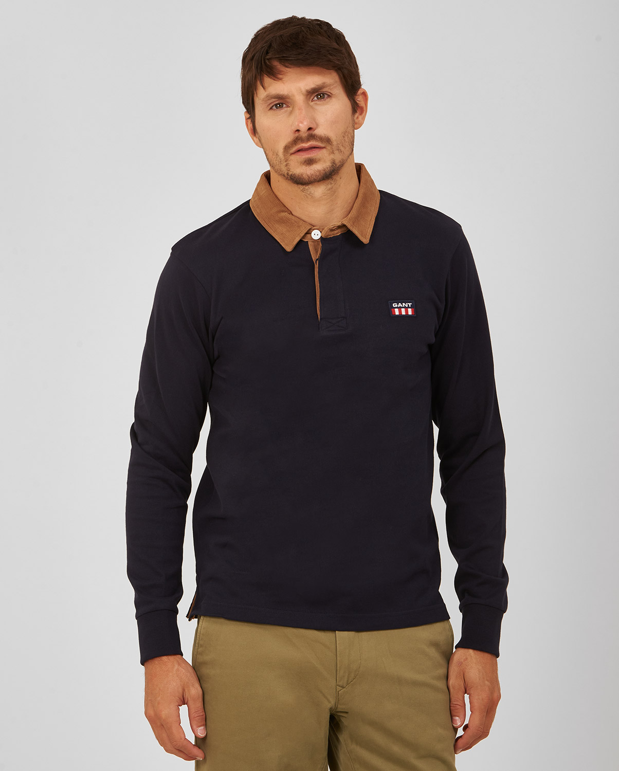 Gant Gant Πόλο Μπλούζα με Contrast Collar σε Μπλε