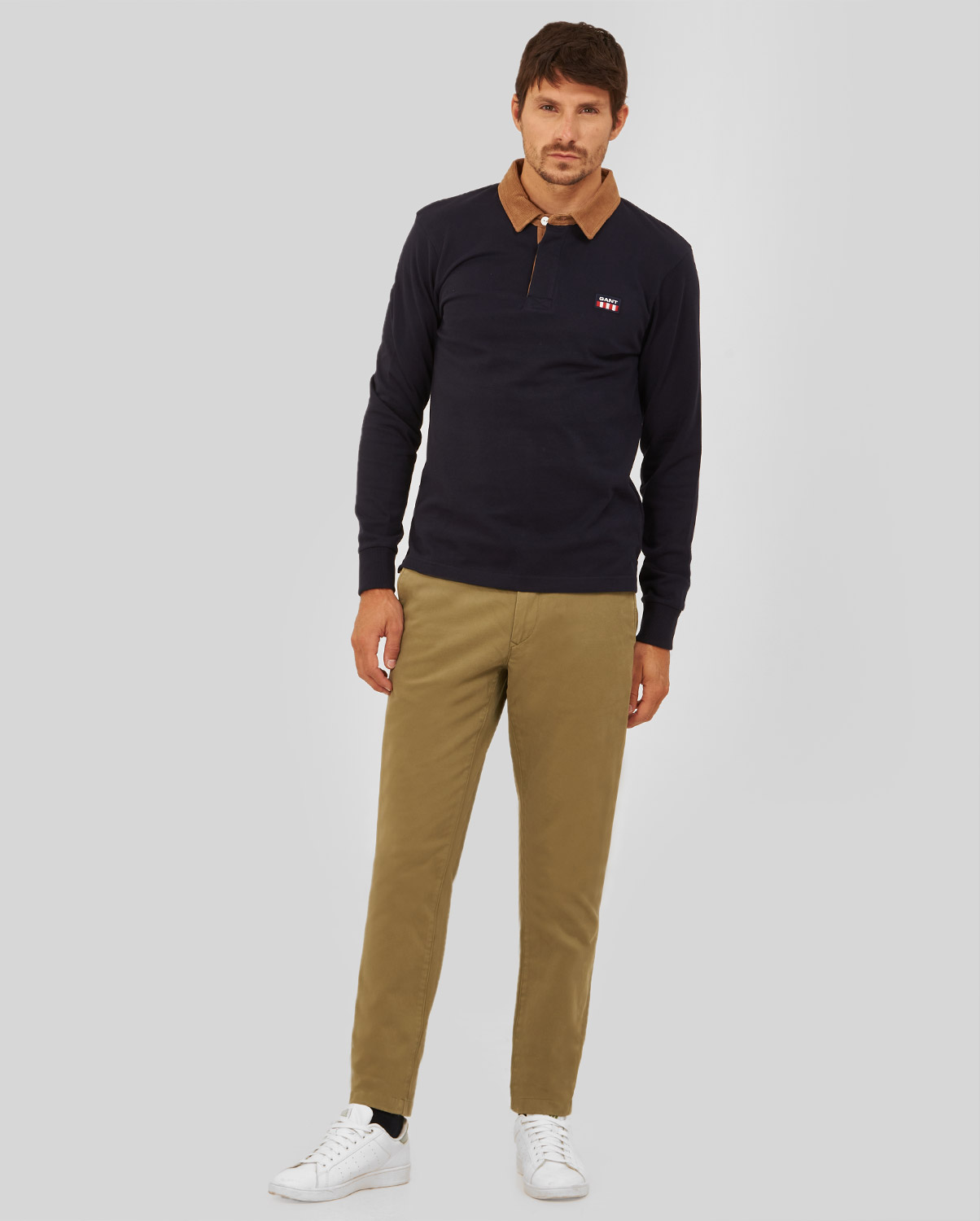 Gant Πόλο Μπλούζα με Contrast Collar σε Μπλε φωτογραφία