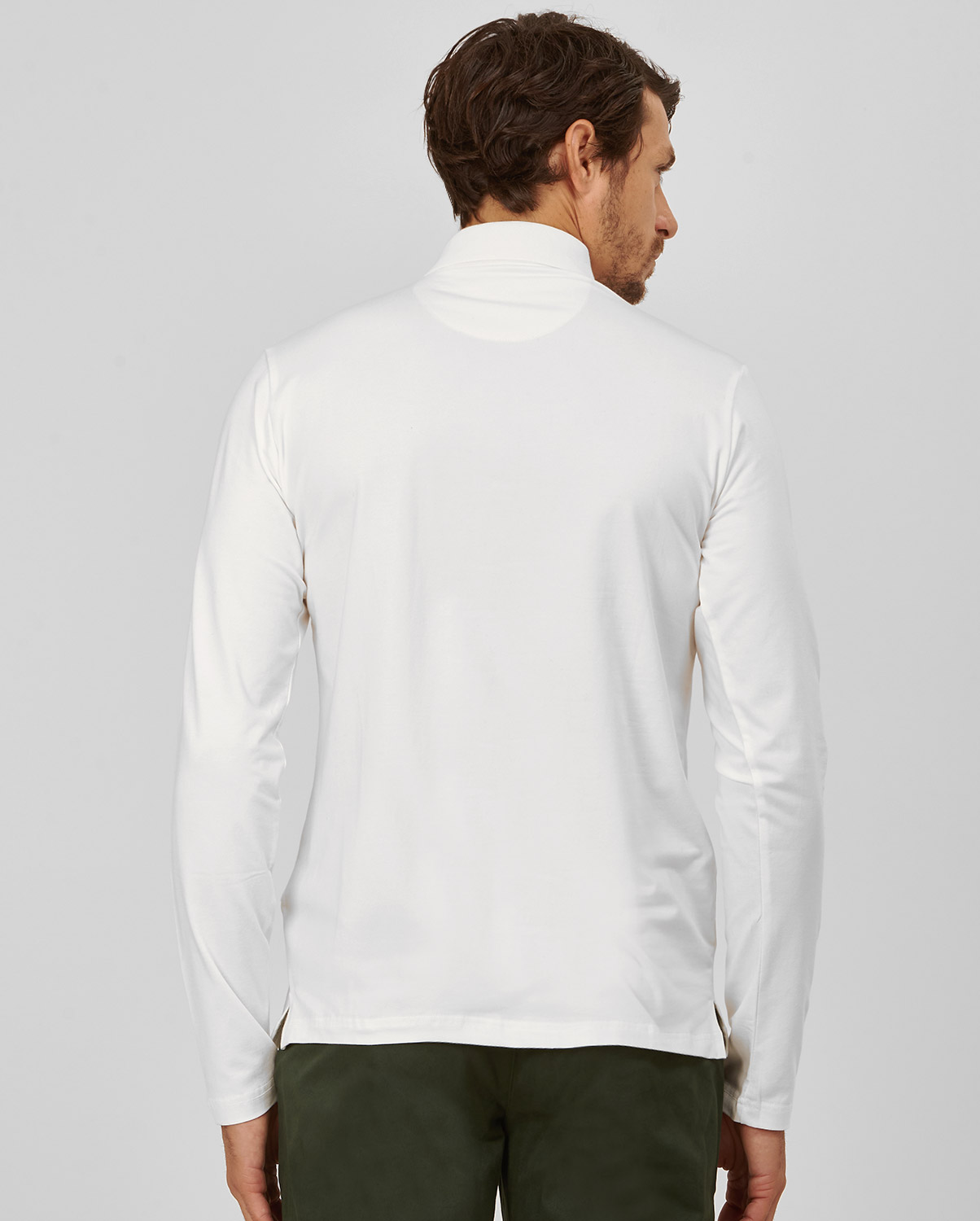 Πόλο Μπλούζα Modern Fit σε Λευκό φωτογραφία