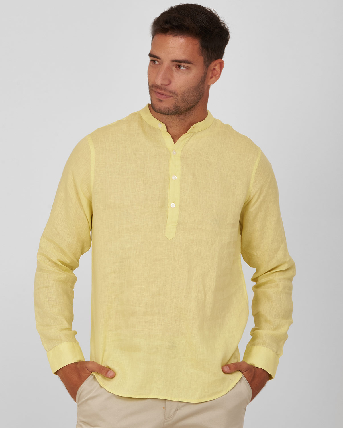 Vardas Πουκαμίσα mao slim fit