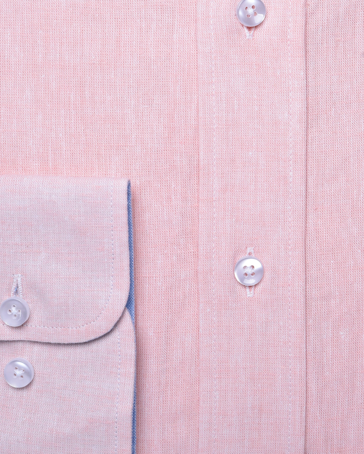 Πουκάμισο λινό button down slim fit φωτογραφία