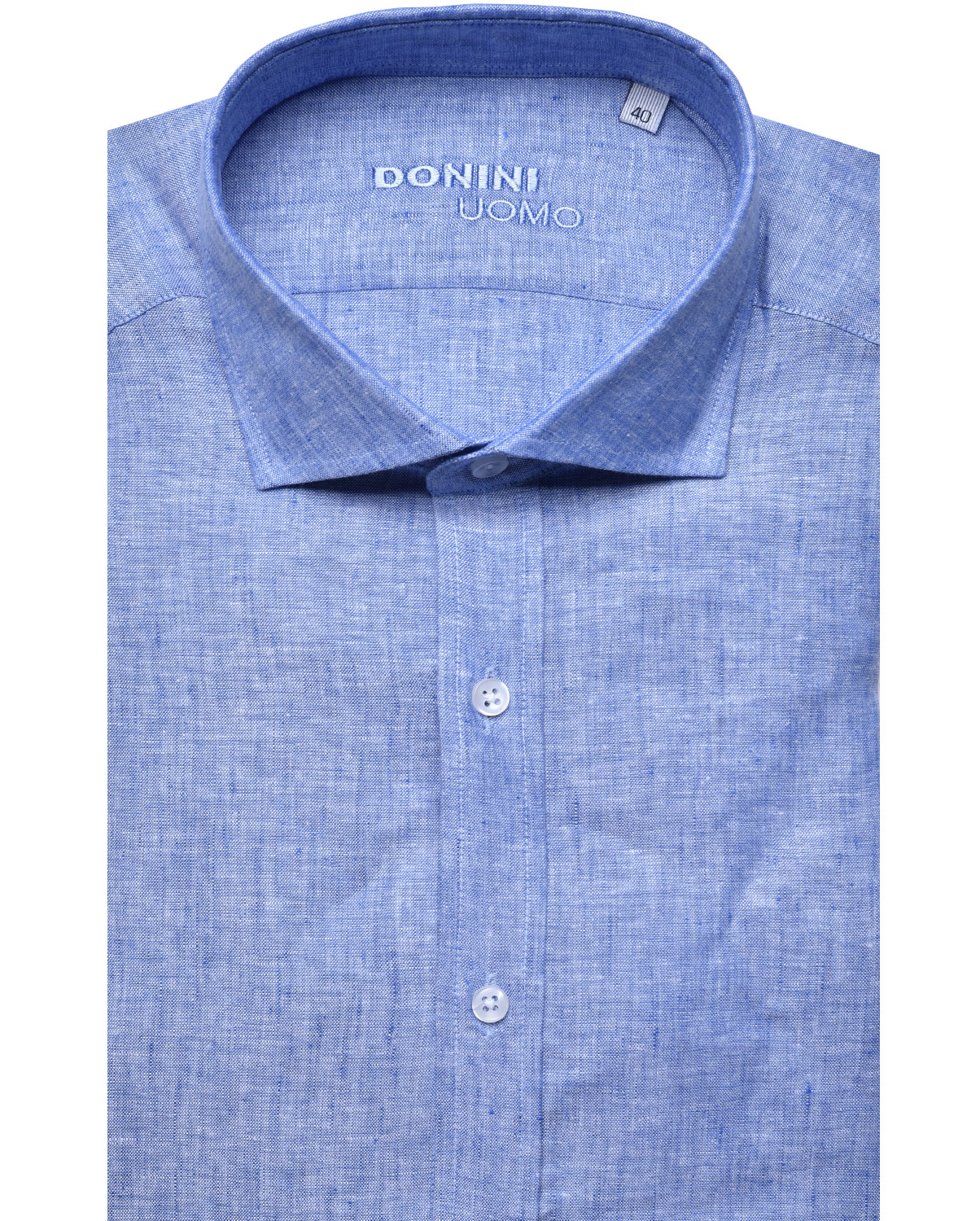 Πουκάμισο λινό slim fit φωτογραφία