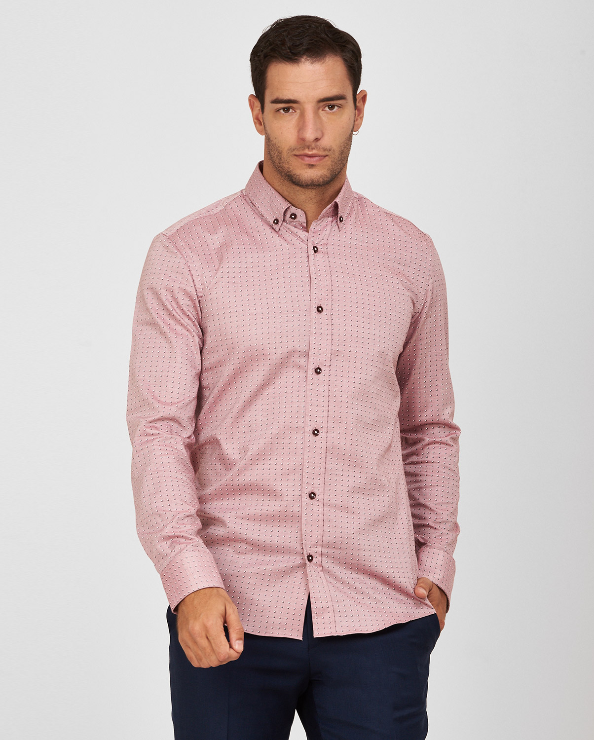 Boss πουκάμισο button down slim fit