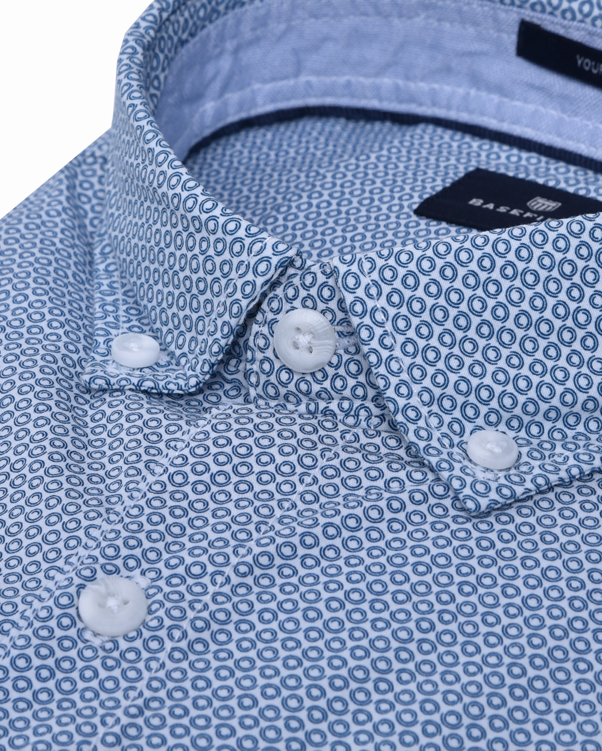 Πουκάμισο retro printed modern fit φωτογραφία