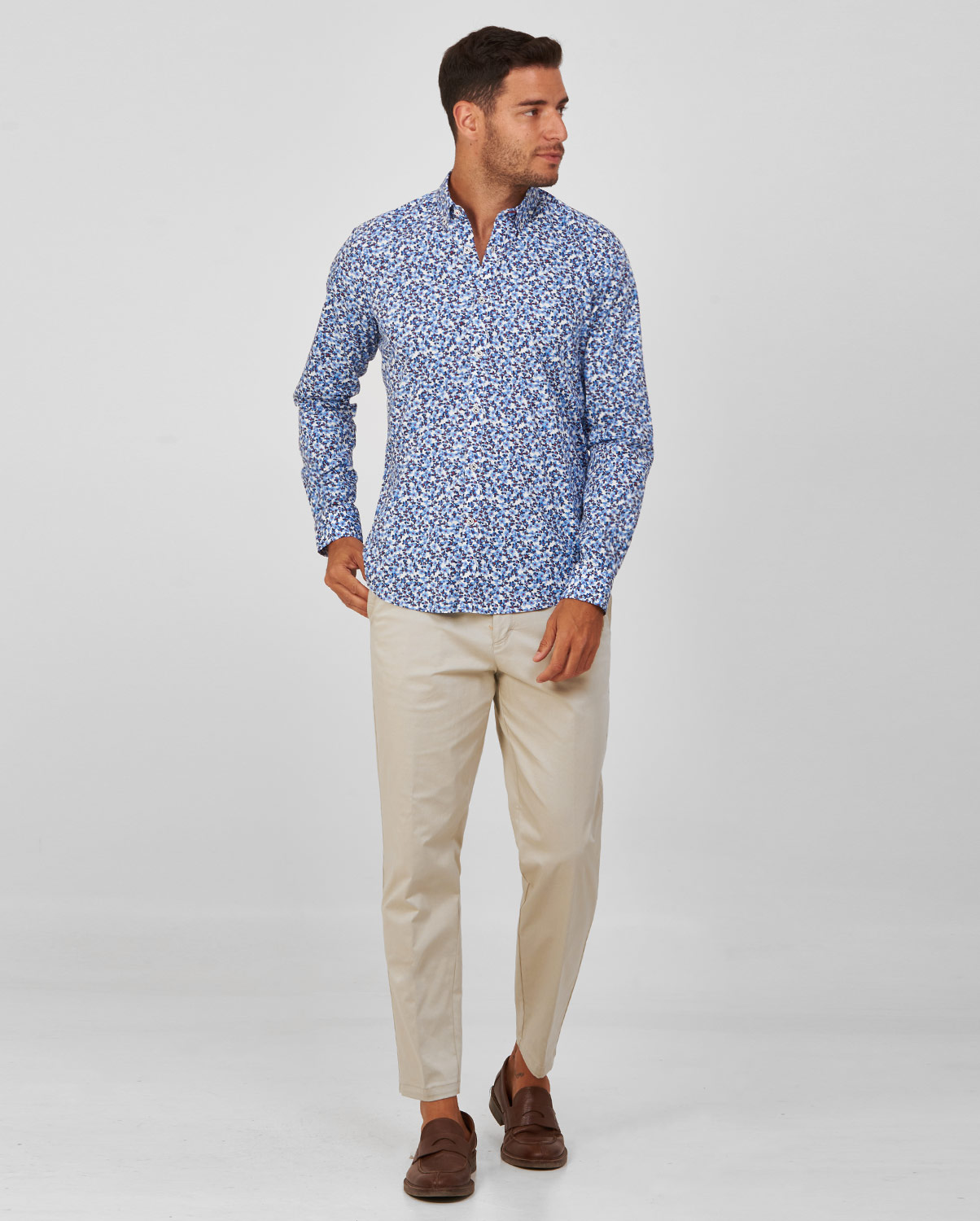Πουκάμισο εμπριμέ modern fit φωτογραφία