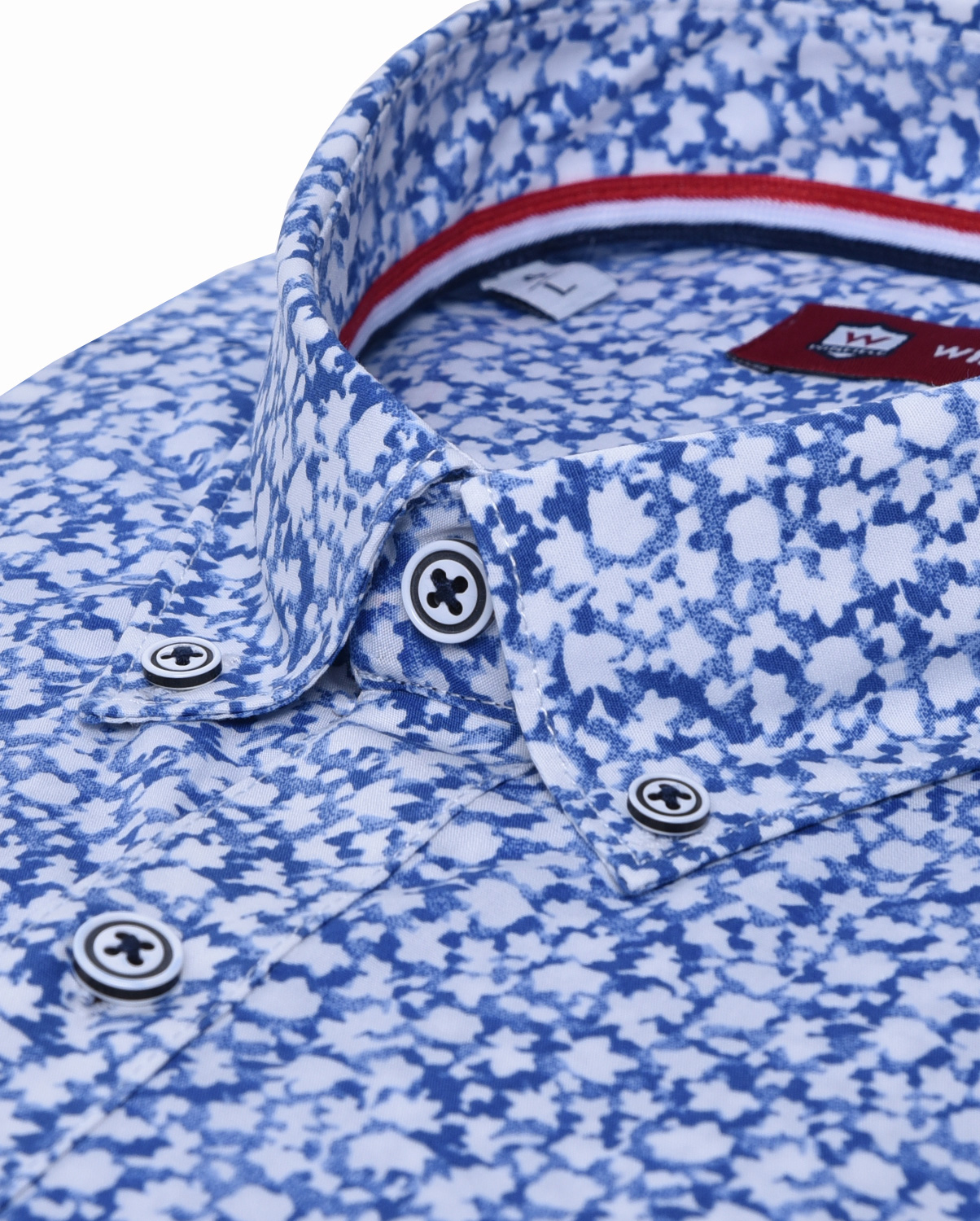 Πουκάμισο retro printed modern fit φωτογραφία