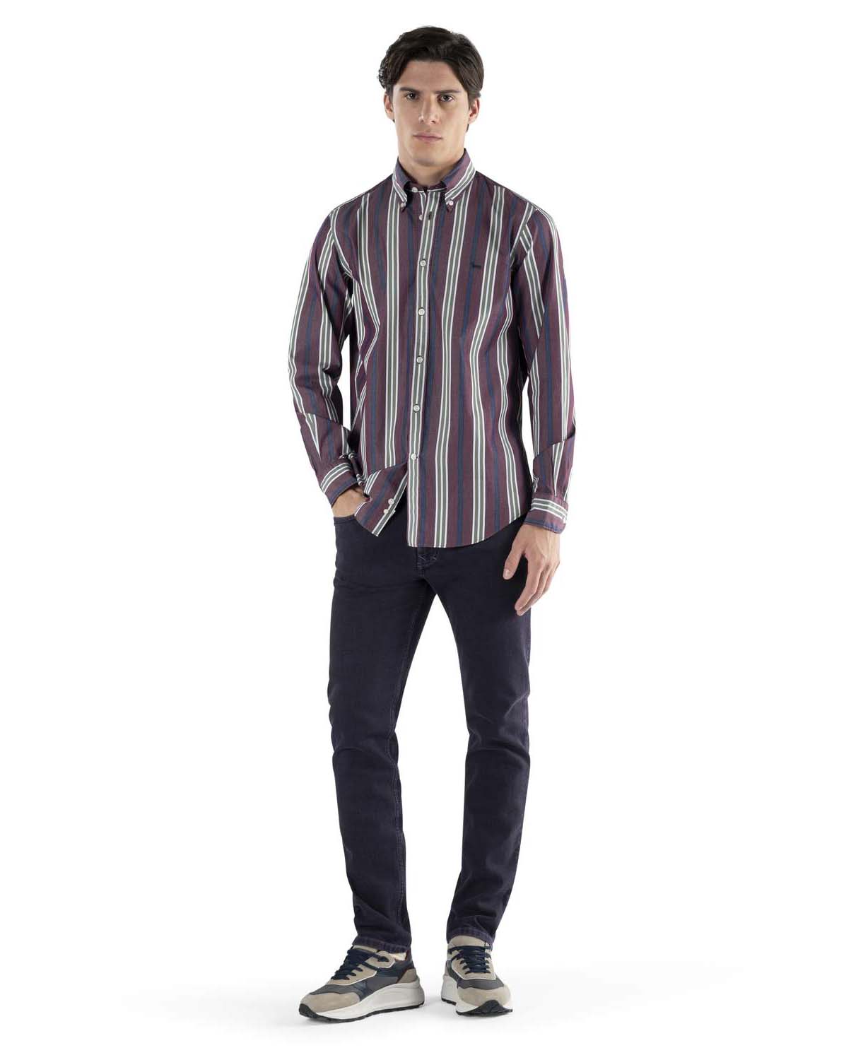 HARMONT & BLAINE Πουκάμισο Βutton Down Modern Fit Ριγέ φωτογραφία