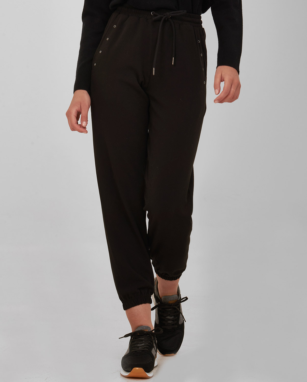 Berenice Berenice Παντελόνι sporty style σε μαύρο