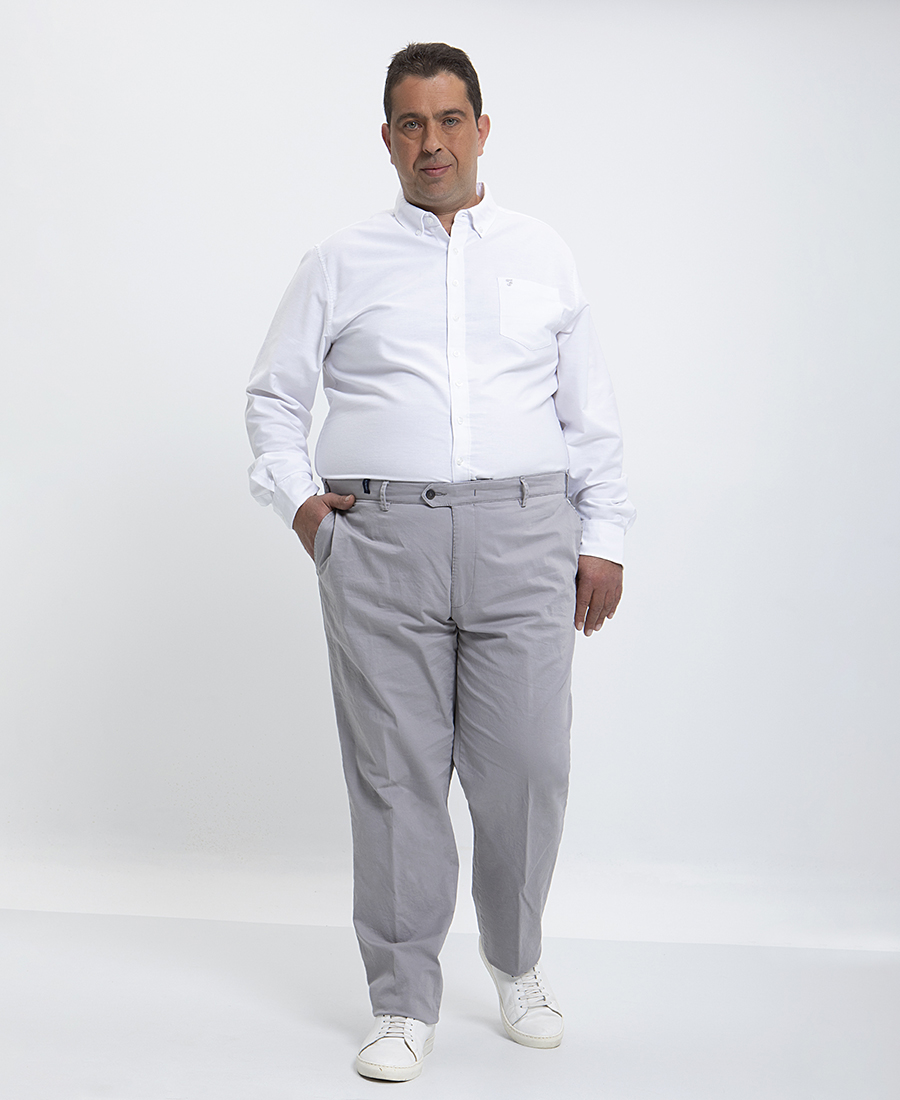 Kaiserhoff PLUS SIZE- Chinos modern fit σε Γκρι Ανοιχτό φωτογραφία