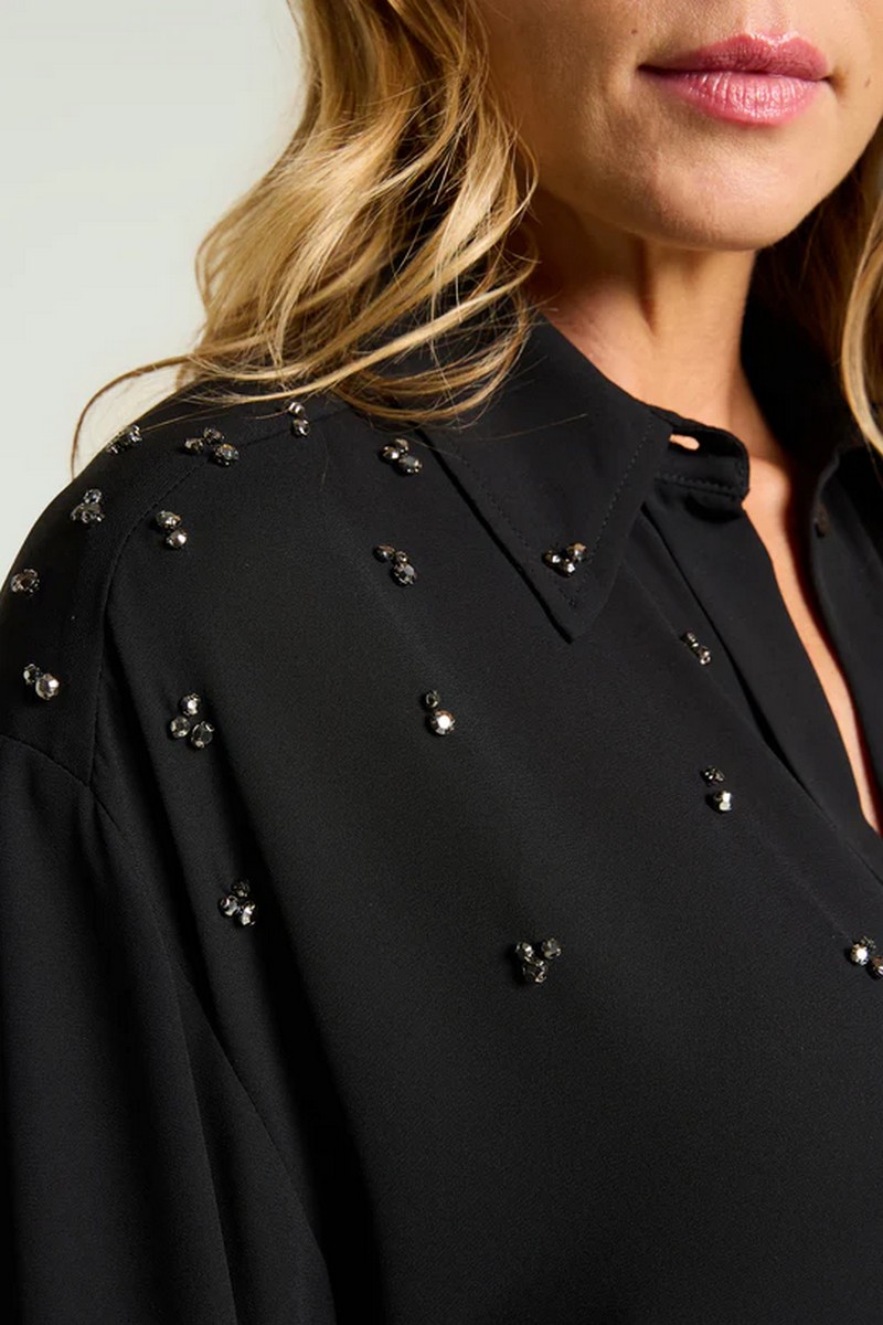 Luisa Viola Γυναικείο Πουκάμισο Με Strass Λεπτομέρειες φωτογραφία