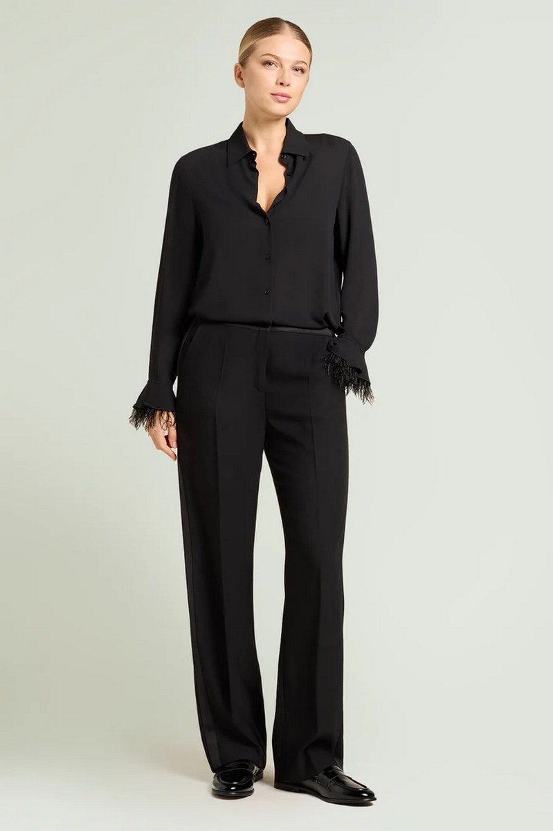 Luisa Viola Γυναικείο Πουκάμισο Με Διακοσμητικά Φτερά φωτογραφία