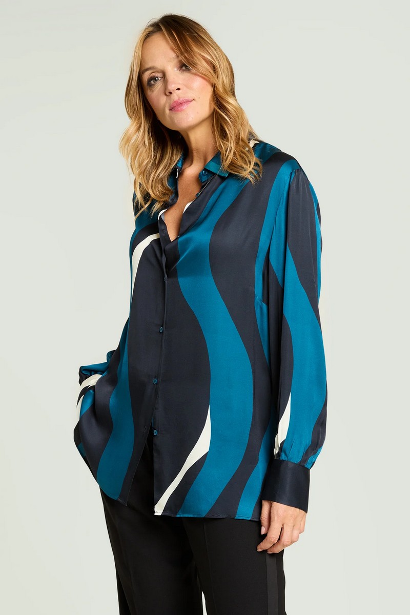 Luisa Viola Luisa Viola Γυναικείο Πουκάμισο Με Κυματιστό Print