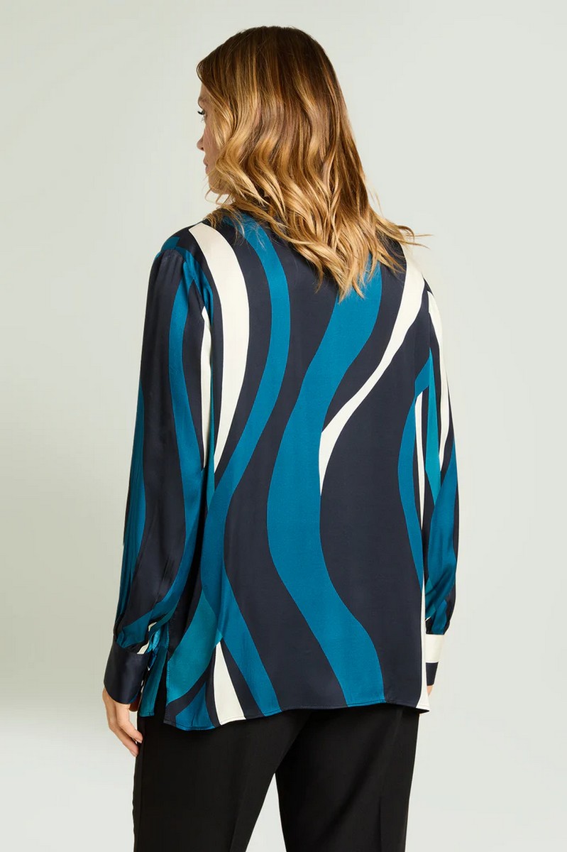 Luisa Viola Γυναικείο Πουκάμισο Με Κυματιστό Print φωτογραφία