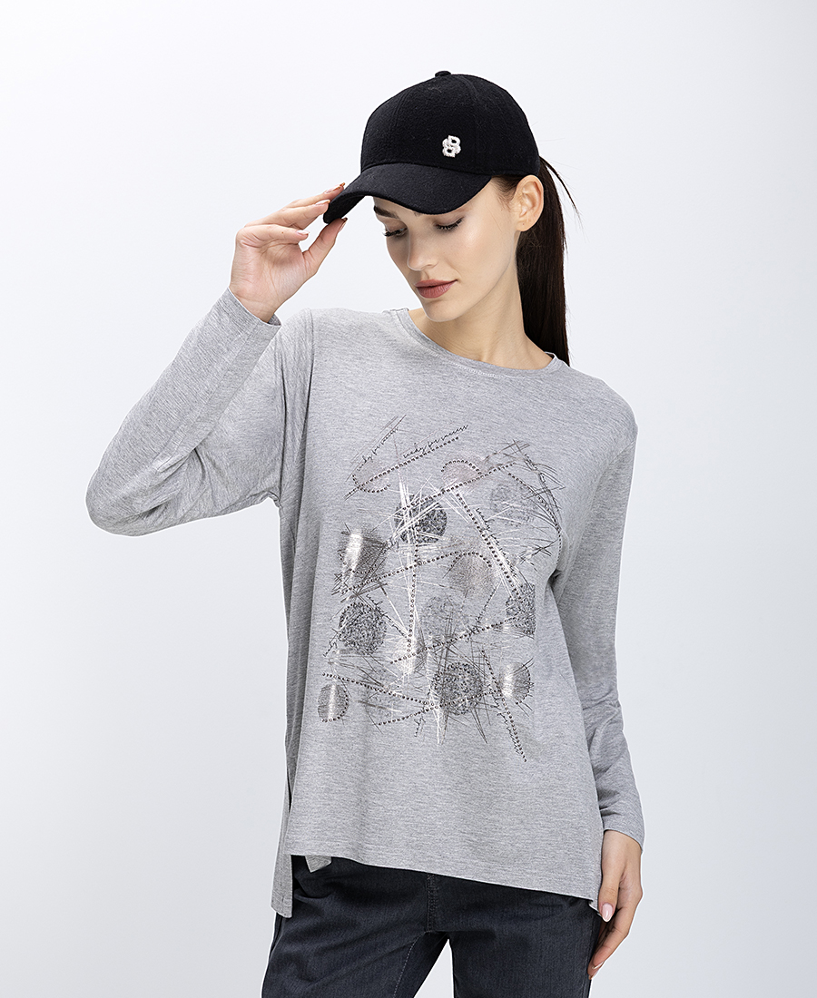 Γυναικεία Μπλούζα Με Abstract Print