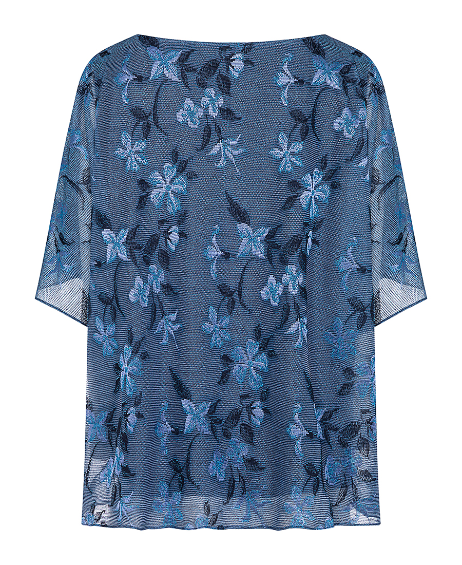 PLUS SIZE Γυναικεία Μπλούζα Με Floral Δαντέλα Και Διαφάνεια φωτογραφία
