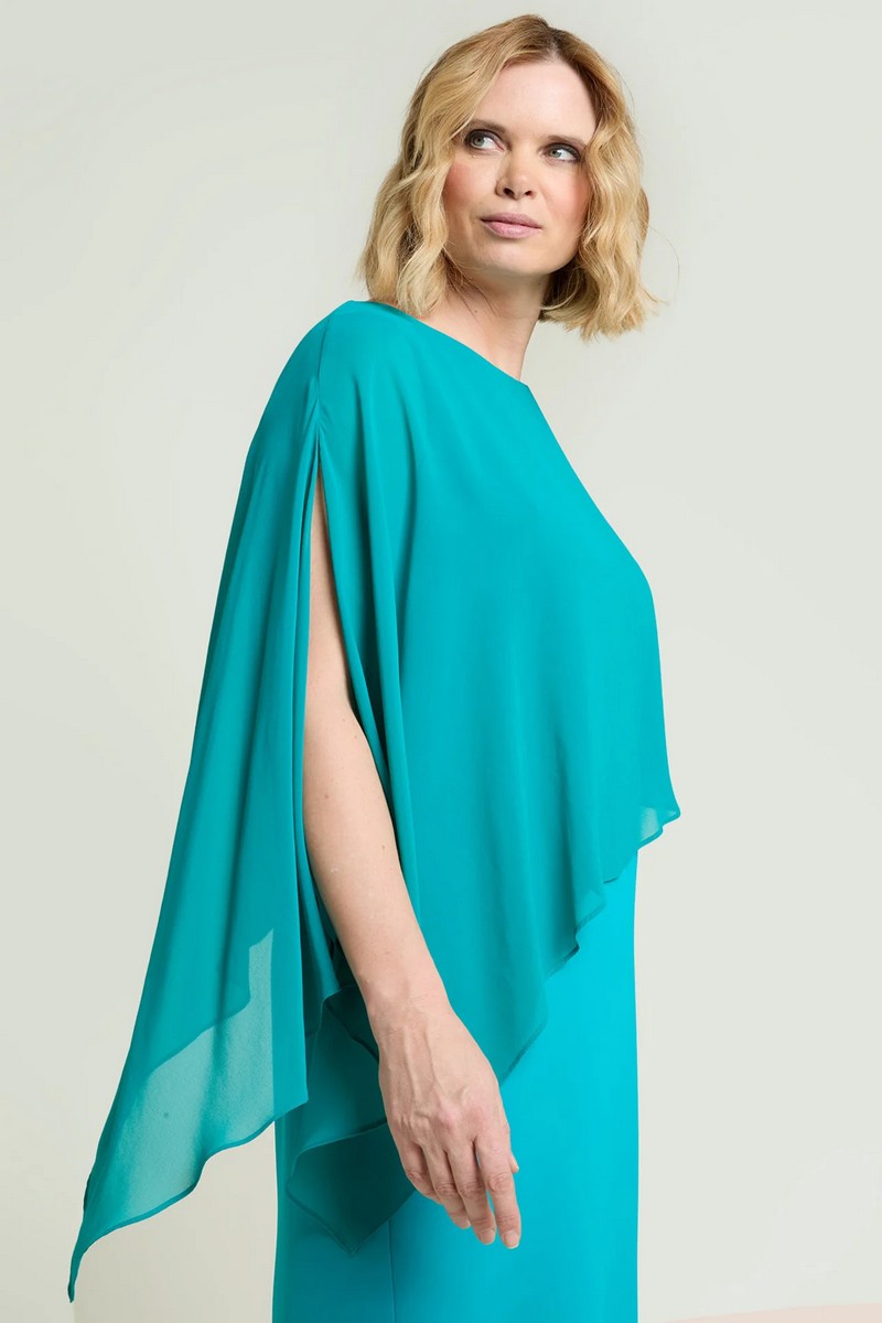 Luisa Viola Γυναικείο Φόρεμα με Διαφάνεια σε Μπλε φωτογραφία