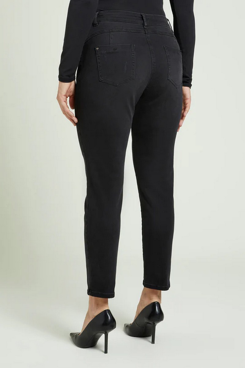 Luisa Viola Γυναικείο Παντελόνι από Ελαστικό Τζιν με Push-Up φωτογραφία