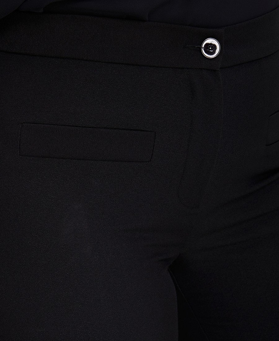 Γυναικείο Παντελόνι Slim Fit σε Μαύρο φωτογραφία