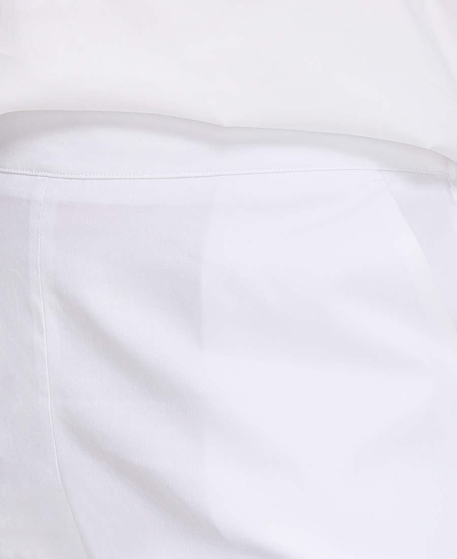 Luisa Viola Γυναικείο Παντελόνι Regular Fit Βαμβακερό Με Ελαστικότητα Λευκό φωτογραφία