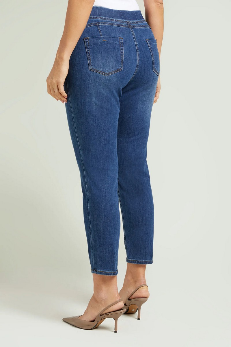 Luisa Viola Γυναικείο Τζιν Παντελόνι Pull- On με Λάστιχο στη Μέση σε Μπλε φωτογραφία