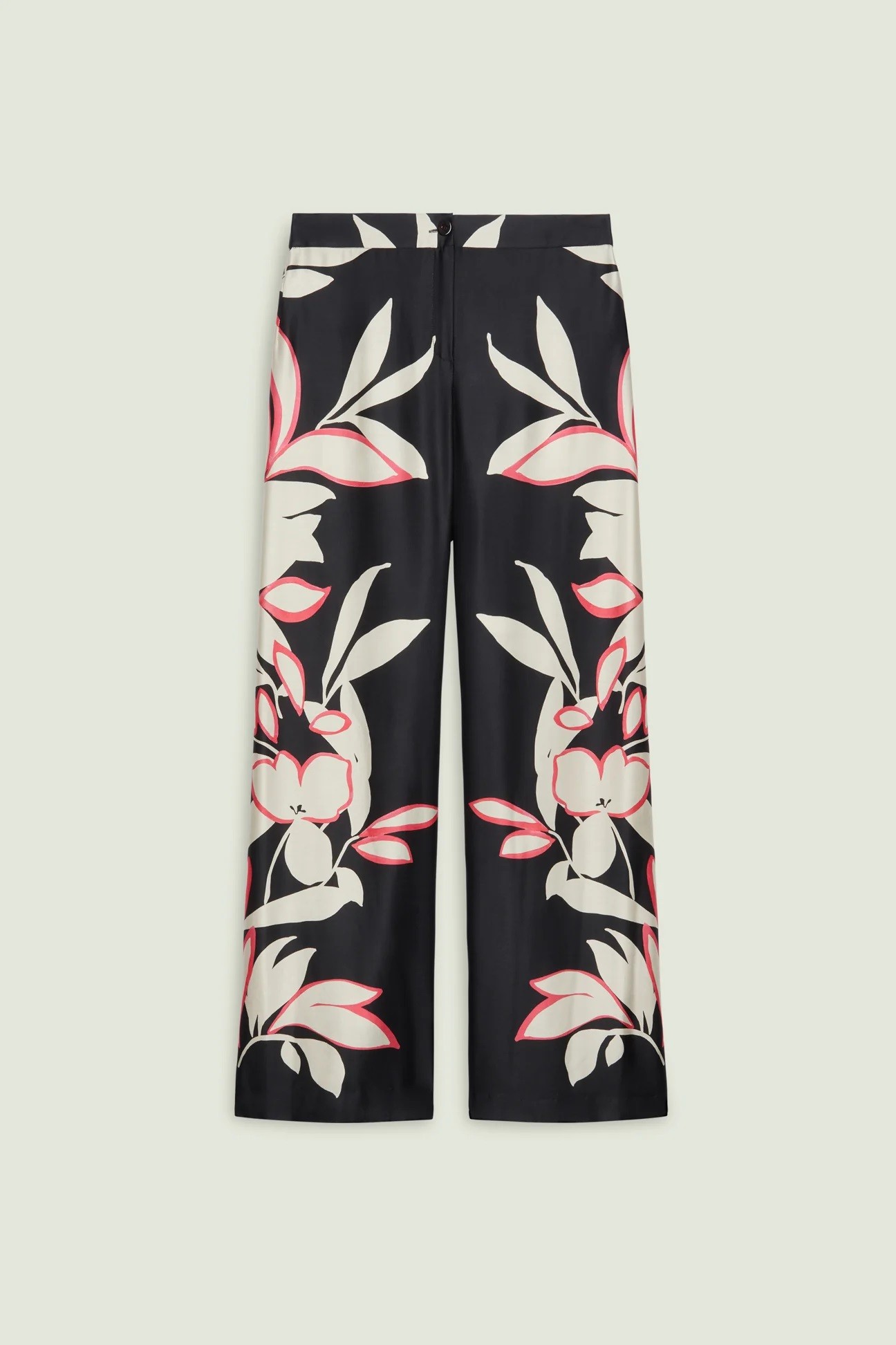 Luisa Viola Γυναικείο Παντελόνι Εμπριμέ Με Σατέν Υφή φωτογραφία