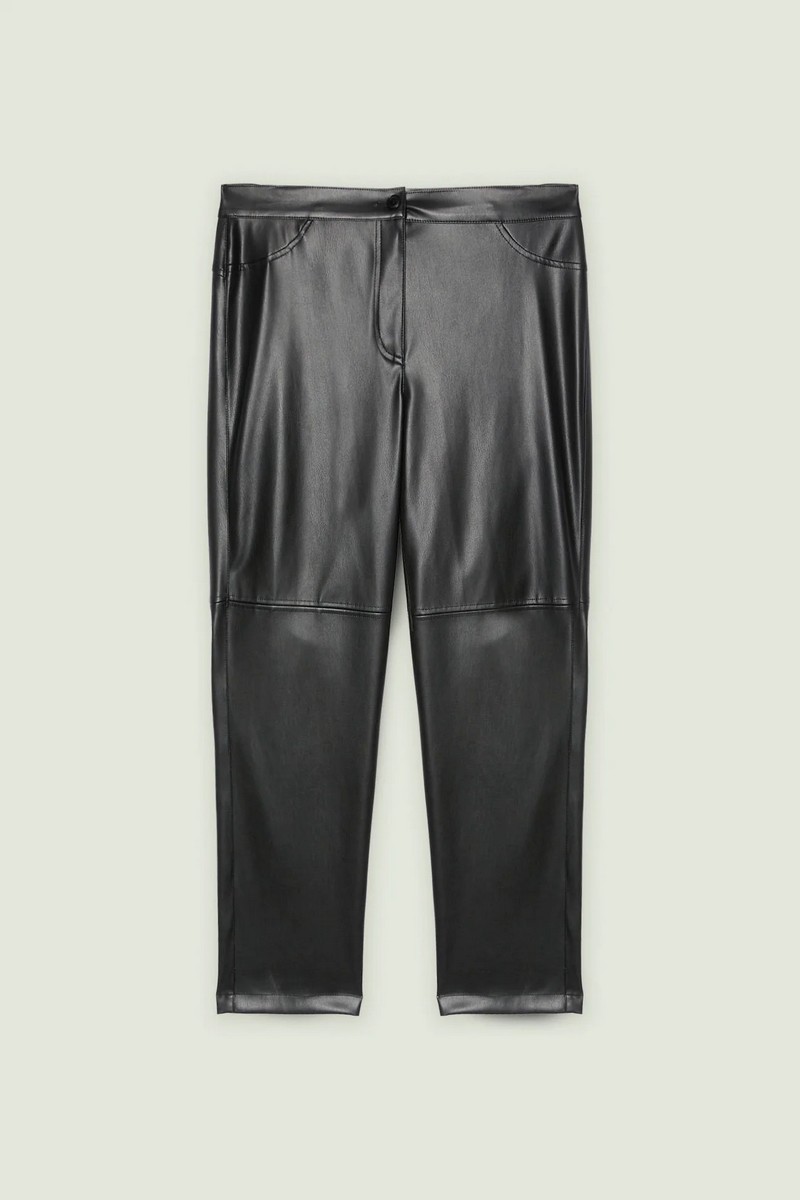 Luisa Viola Γυναικείο Παντελόνι Regular Fit 100% Polyester Μαύρο φωτογραφία