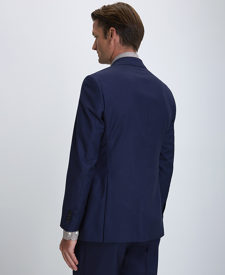 Kaiserhoff Ανδρικό Κοστούμι Mοντέρνα Γραμμή Μάλλινο Μπλε φωτογραφία