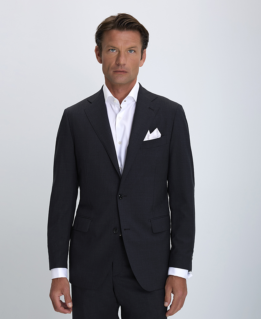 Kaiserhoff Ανδρικό Κοστούμι Hand Tailored Modern Fit σε Γκρι φωτογραφία